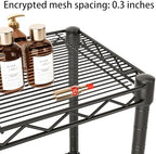 Golpart 5Tier Adjustable Storage Shelves Metal Wire Shelving Standing Shelf - Image 4
