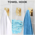KLJKPA Bathroom Accessories Set, 4-Piece Gold Bathroom Hardware Set - Image 5