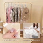 5 Pack Hanging Vacuum Storage Bags for Clothes Space Saver Compression Bags - Image 6