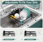 TOOLF in Sink Dish Drying Racks, Large Dish Drainer with Utensil Holder - Image 2
