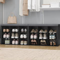 Hzuaneri Shoe Storage Bench with Cushion, Storage Bench with 18 Cubbies by Hzuaneri