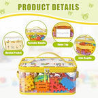 8 Pack Large Clear Toy Storage Bags with Labels, Handles, Zippers XL - Image 3
