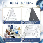 Cinnvoice Rock Display Case 30 Grids,Transparent Border,Mountain Style - Image 3