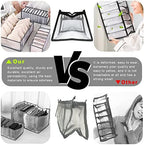 9 Pack Wardrobe Clothes Organizer for Drawers, Underwear Storage Organizer - Image 4