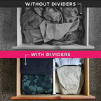 8 Drawer Organizer and Dividers, Organize Silverware and Utensils in Home Kitchen, Divider for Clothes in Bedroom Dresser, Designed to Not Snag Underwear and Bra Fabrics, Bathroom Storage Organizers - Image 6