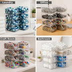 Sorbus Clear Stackable Storage Bins 8 Pack – Open Front Plastic Stackable Pantry Organizer Bins for Pantry Snack Organizer, Closet, Garage & Office, 5.5"W x 11"D x 5"H - Image 2