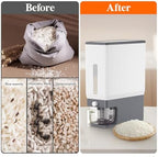 Lifewit Rice Container 25 Lbs, One-Press Dispenser with Measuring Cup - Image 5