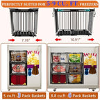Large Freezer Organizer Bins for 5 to 9 Cu.Ft,Leak-Proof Bottom，6Pack - Image 5