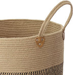 Jute Laundry Hamper Large Woven Rope Storage Basket with Handles 20' Height Tall 83L,Laundry Basket Decorative Basket for Living Room,Pillows,Clothes, 18'Wx20'H - Image 4