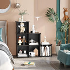 C&AHOME 6-Cube Storage Organizer Cube Shelf Closet Storage Bookcase, Black - Image 2