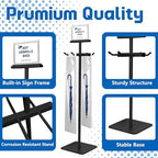 Wet Umbrella Bag Stand with Free 200 Large Plastic Disposable Bags, Black - Image 4