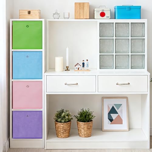 Garvee 12 Pack Storage Cubes, 10.2" Foldable Organizer for Cube Shelves - Image 6