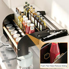 REALINN Pull Down Shelf for Upper Cabinets, 3 Tier Spice Rack, Black - Image 6