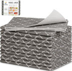Cooyes 2 in 1 Refrigerator Liners & Fresh mats for Fridge Drawer and Glass Shelves, Absorbent Crisper Mats Washable, BPAfree Cloth Fridge Bin Liners-Keep Produce Fresh Longer by Cooyes