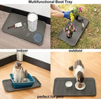 Finorder Boot & Shoe Trays, 2 Pack, 30" x 15" x 1.2", Gray - Image 3