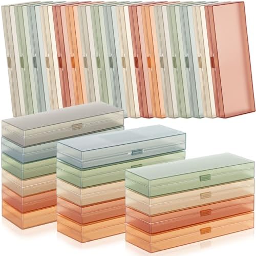 Fainne 36 Pcs Plastic Pencil Cases Bulk, Pencil Box, Morandi Color by Fainne