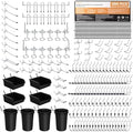 INCLY 280PCS Upgraded Pegboard Hooks Assortment with Bins & Cups by INCLY