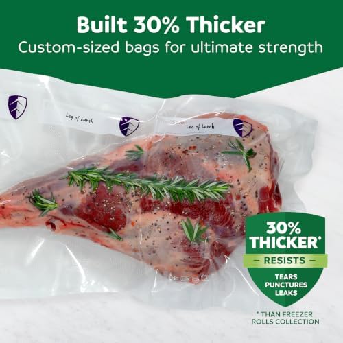 FoodSaver Heavy Duty Vacuum Sealer Rolls, 4 Pack 8" x 17.5' Rolls (70 Total Feet), 30% Thicker BPA-Free Bags for Food Storage, Sous Vide, Meal Prep - Image 3