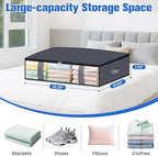 TasticTotes 6 Pack Under Bed Storage Containers, 60L Blanket Storage Bags - Image 2