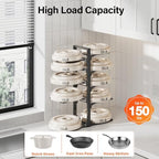 MUDEELA 10-Tier Pots and Pans Organizer under Cabinet, 23.62" H Heavy Duty - Image 4