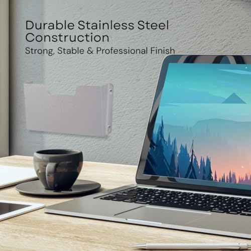 Single Pocket Wall File Organizer, Metal Letter Size Office Wall Organizer - Image 4