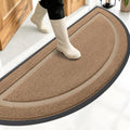 OLANLY Half Circle Front Door Mat Outside 59x34 All-Season Rubber Doormat by OLANLY