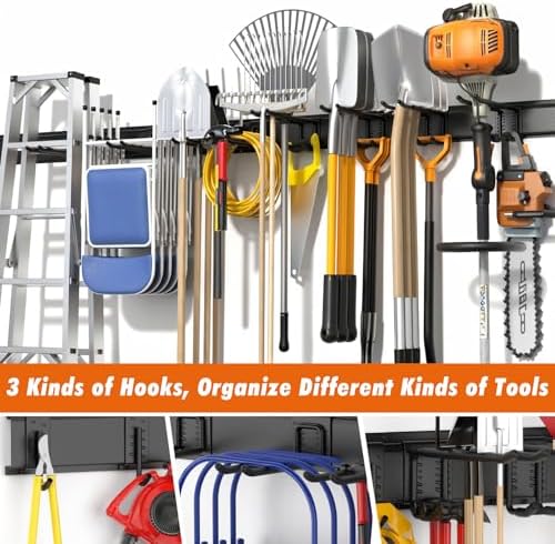 Housolution Garage Wall Organizer 64 Inch - 18Pack Carries 570 lbs - Image 5