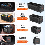 Large Trunk Organizer with Portable Leakproof Cooler Bag,Foldable Cover,Adjustable Securing Straps,Collapsible Trunk Organizer for Suv Car Truck Sedan (4-in-1 with Cooler) - Image 3