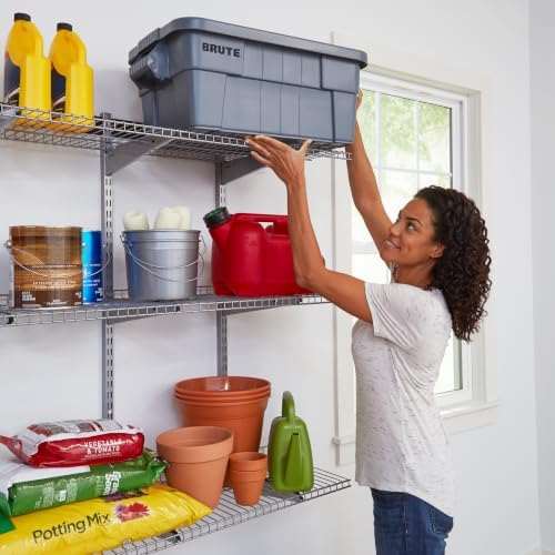 Rubbermaid 25-Piece Fasttrack Garage Storage System Kit for Garage Organization - Image 3