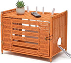 Router Box Hider, Rattan WiFi Router Storage Cabinet, WiFi Box Hider by Unknown