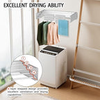 FOCHIER F Laundry Drying Rack Wall Mounted Clothes Drying Rack White,23.6" - Image 6