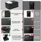 ONTYZZ Vacuum Compression Bag 20 inch Space Saver Bags Travel Case with IP67 Waterproof Zipper for Business Trip, One Bag Black - Image 4