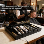 Clippers Tray Station, Multifunctional Hair Trimmer Holder for Barber & Salon and Homes, Combs/Clips/Razors Clipper Guards Holder Stylist Station Organizer (15.7" x 11" x 2.6") - Image 6