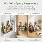 No-Drill Bathroom Suction Storage Box – Large Capacity & Strong Load-Bearing (2PCS-B) - Image 5