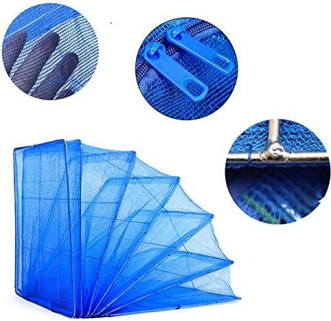 Hwayslon Hanging Drying Net Foldable Drying Rack Net Dryer 19.7"x19.7"x37.4" 6 Layer Folding Fish Mesh Collapsible Dry Net with Zippers for Fish Vegetables Drying Seeds Fruit Herb - Image 4