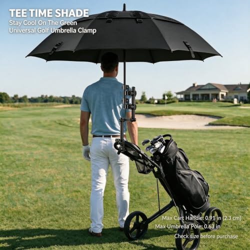 Dual Clamp Umbrella Holder for Wheelchair, Beach & Lawn Chairs - Image 4