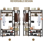 RALGEND Hall Tree with Bench and Shoe Storage, Shoe Rack with Coat Rack - Image 5