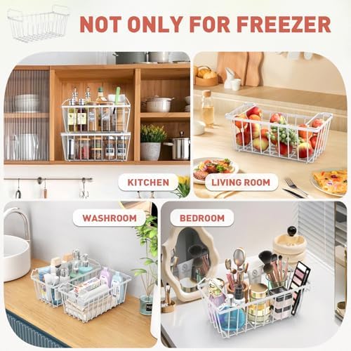 Goovilla Freezer Organizer Bins for 5-7 Cu.FT Chest Freezer, 4 Pack White - Image 7