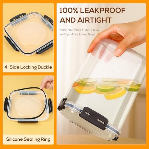 4 Pack 5.3L Thick Flour Sugar Storage Containers for Pantry, Airtight - Image 2