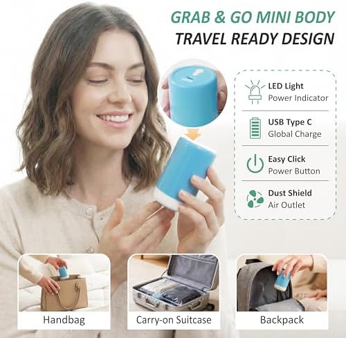 Travel Vacuum Storage Bags with Rechargeable Cordless USB Pump, 35 Combo - Image 5
