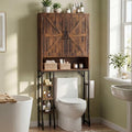 Over The Toilet Storage Cabinet,31" W Bathroom Organizer, Brown by Unknown