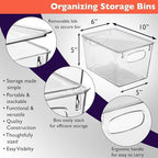 ClearSpace Pantry Storage Bins with Lids for Kitchen & Fridge, 4 Pack - Image 2