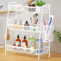 VITVITI 3 Tier Bathroom Organizer Countertop, Counter Storage Shelf, White by VITVITI