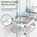 DAOYA Shower Caddy Hanging for Handheld Showerhead, Shower Rack, Aluminum - Image 5