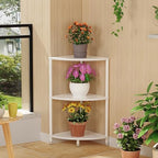 3 Tier Corner Shelf Stand for Bathroom, 23.2", Marble White - Image 5