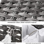 Laundry Hamper with 3 Removable Liner Bags, 132L Laundry Sorter with Lid - Image 6