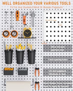 INCLY 30PCS Peg Board Organizer Accessories Kit with Bins, Cups & Baskets - Image 6
