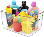 Clear Plastic Storage Bins, Perfect for Kitchen Organization or Pantry Organization and Storage, Laundry Room, Fridge, Freezer Organizer Plastic Storage Containers for Organizing, Cabinet Organizers - Image 6