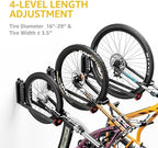monTEK No-Lift Swivel Bike Wall Mount, Bike Hangers for Garage, 2 Pack - Image 4