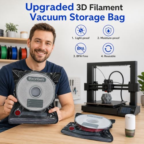 25-Pack 3D Printer Filament Storage Bags Kit with USB Vacuum Pump - Image 2